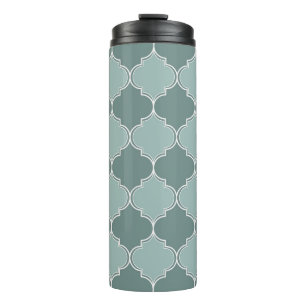 Garrafa Térmica Vintage marroquino trellis quatrefoil perfeitament