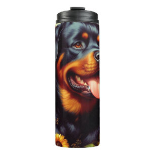 Garrafa Térmica Vintage Rottweiler