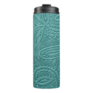 Garrafa Térmica Vintage Turquoise Derrubou o Padrão Ocidental