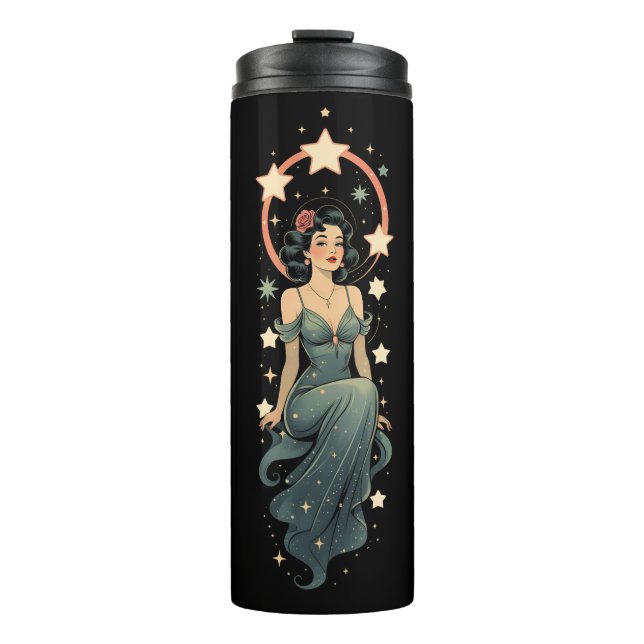 Garrafa Térmica Vintage Woman (Frente)