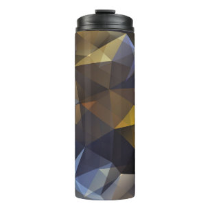 Garrafa Térmica Vintagem de triângulo brilhante, textura de diaman