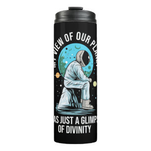 Garrafa Térmica Visão Astronauta Do Nosso Planeta