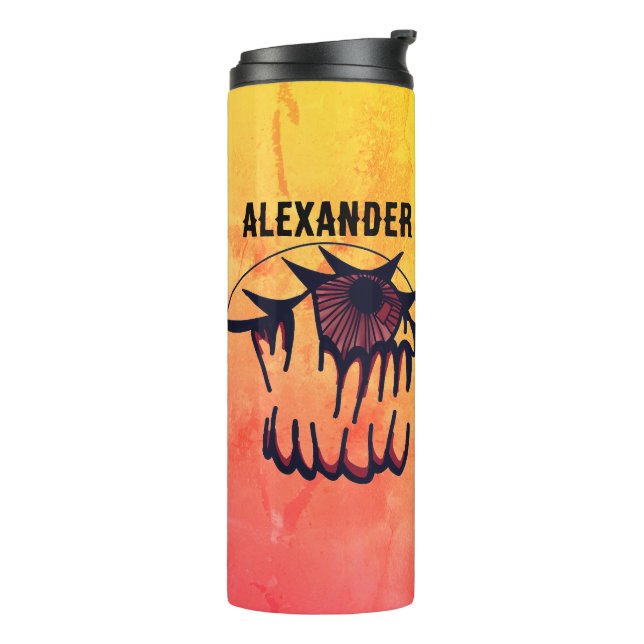 Garrafa Térmica Visão Personalizada Psicodélica de Sangue (Giro à esquerda)