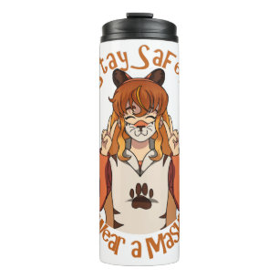 Garrafa Térmica Vista uma máscara!