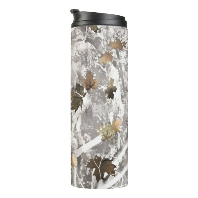 Garrafa Térmica Visual de Camuflagem para Caça de Inverno (Rotação à direita)