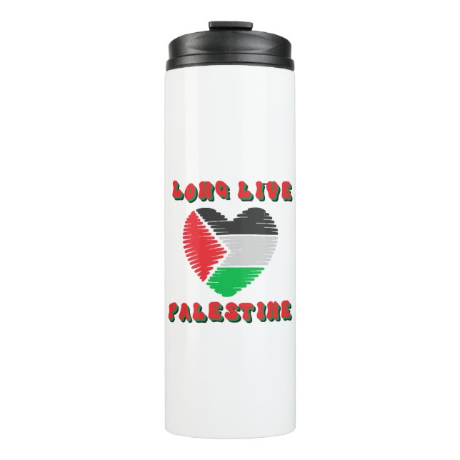 Garrafa Térmica Viva a Palestina (Frente)