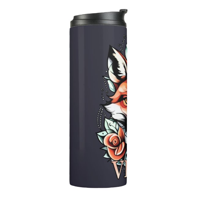 Garrafa Térmica Vixen com rosas bold HOT design (Giro à esquerda)