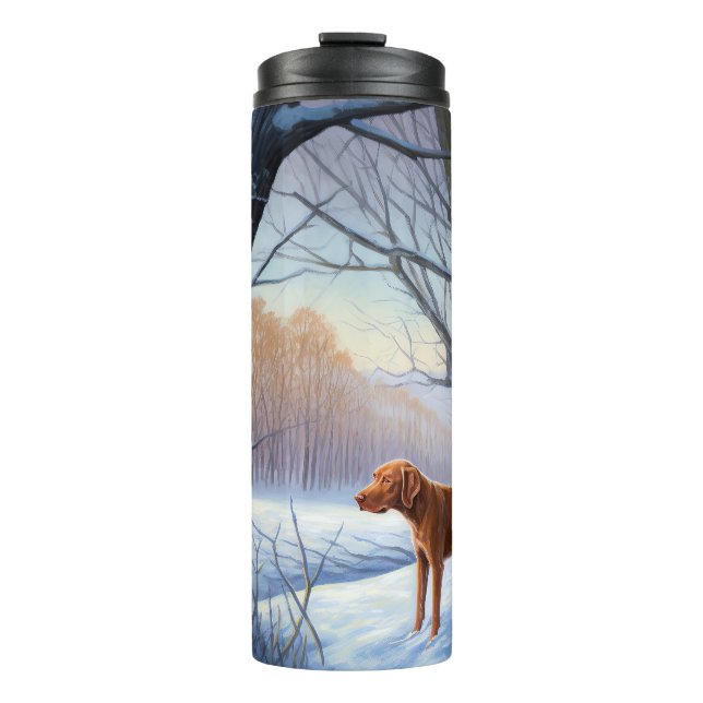 Garrafa Térmica Vizla Deixe Nevar Natal (Frente)