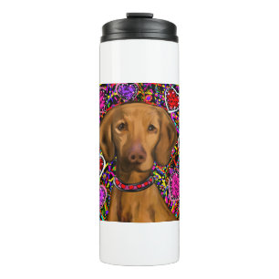 Garrafa Térmica Vizsla do Dia dos Namorados
