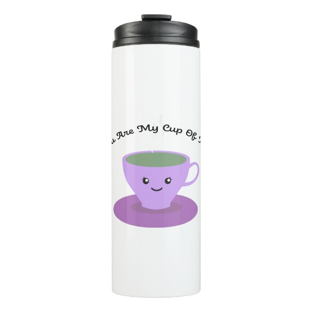 Garrafa Térmica Você É Minha Xícara De Chá (Frente)