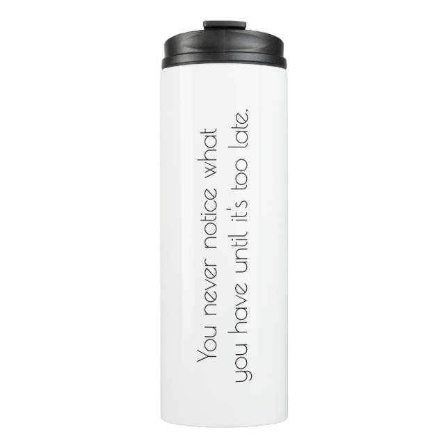 Garrafa Térmica Você Nunca Nota Tumbler Térmico (Frente)