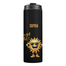 Garrafa Térmica Você tem um Sol engraçado com óculos escuros