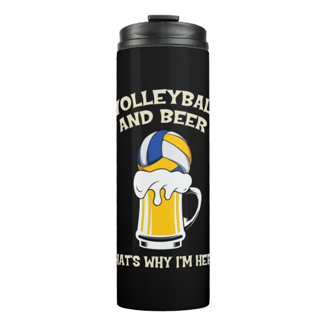 Garrafa Térmica Volleyball Player | Volleyball And Beer (Frente)