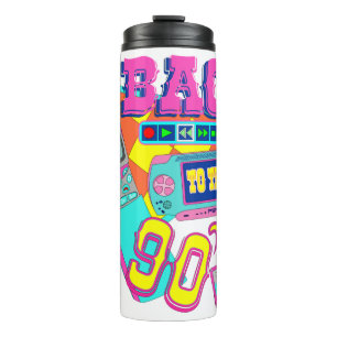 Garrafa Térmica Voltando aos anos 90 Neon Arcade