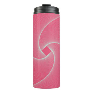 Garrafa Térmica vórtice quadrado esboçado rosa veludo