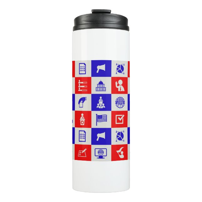 Garrafa Térmica voto eleitoral nos EUA (Frente)