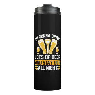 Garrafa Térmica Vou beber muita cerveja