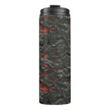 vulcão de lava Molten preto e vermelho