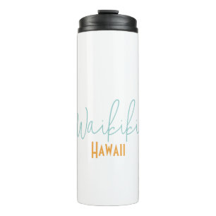 Garrafa Térmica Waikiki, Havaí Lembrança de Viagem 