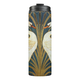 Garrafa Térmica Walter Crane Cisne Vintage e Íris Art Nouveau