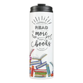 Garrafa Térmica Watercolor Leia Mais Livros Nerd Do Livro De Profe