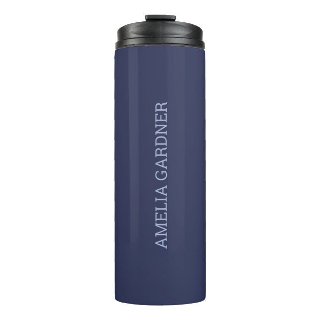 Garrafa Térmica Wellness Waters Thermos - Matte Night Blue  (Frente)