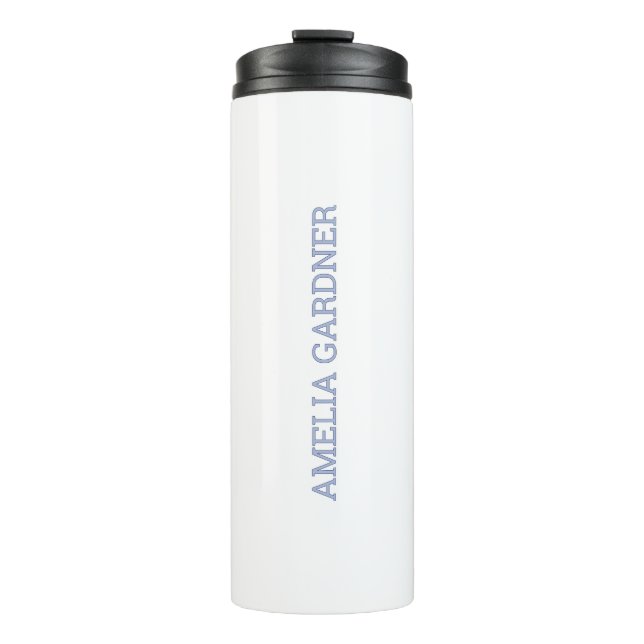 Garrafa Térmica Wellness Waters Water Bottle - Minimalist White  (Frente)