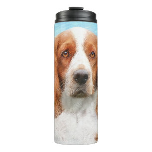 Garrafa Térmica Welsh Springer Spaniel Painting - Arte Original de