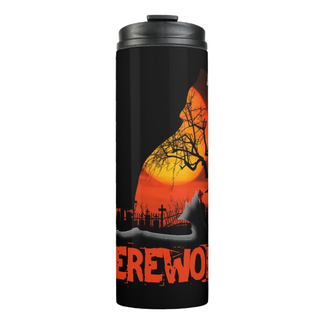 Garrafa Térmica Werewolf Halloween (Frente)