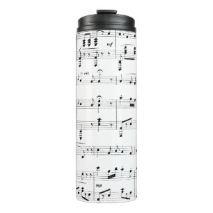 Garrafa Térmica White Sheet Music