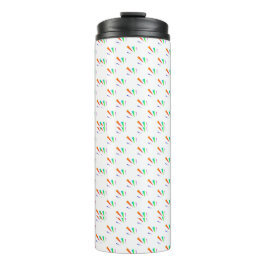 Garrafa Térmica White travel mug with black lid 