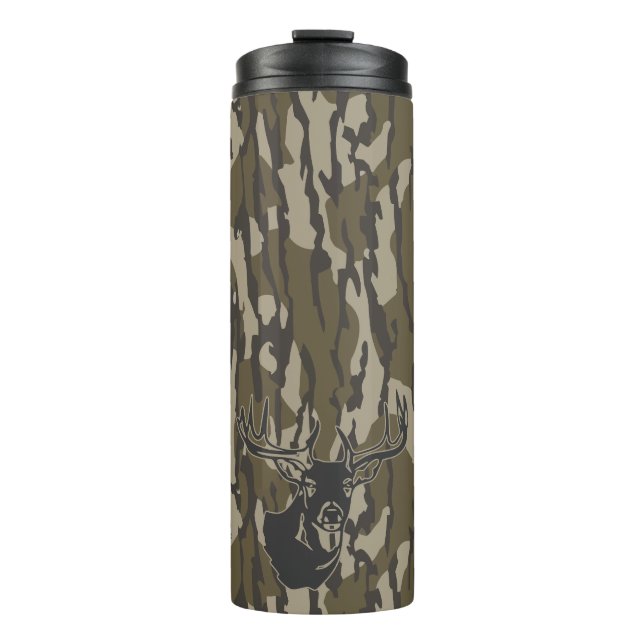 Garrafa Térmica Whitetail Deer Bottomland Camo Hunting Camo (Frente)