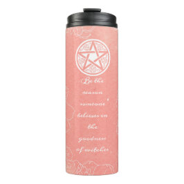Garrafa Térmica Wiccan Floral Personalizado