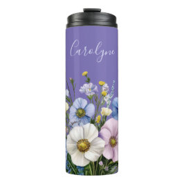Garrafa Térmica Wildflowers & Add your name 