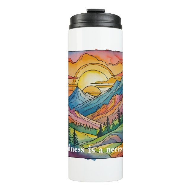 Garrafa Térmica Wildness is a necessity save our public lands  (Frente)