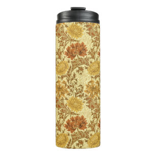 Garrafa Térmica William Morris Chrysanthemums, Mostarda Dourada