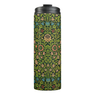 Garrafa Térmica William Morris - Columbina, verde escuro,