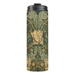Garrafa Térmica William Morris Honeysuckle Verde Amarelo