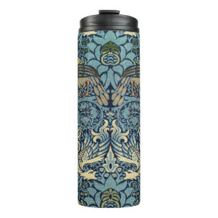 Garrafa Térmica William Morris Pavão e Dragão Desenho Tecido