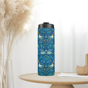 Garrafa Térmica William Morris Tumbler Blue aves