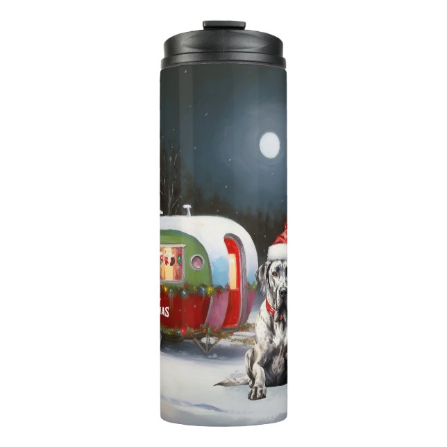 Garrafa Térmica Winter Great Dane Caravan Christmas Adventure (Frente)