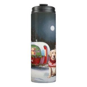 Garrafa Térmica Winter Labrador Caravan Christmas Adventure