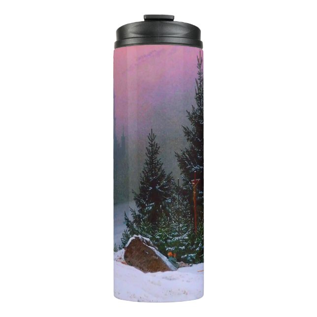 Garrafa Térmica Winter Landscape Caspar David Friedrich (Frente)
