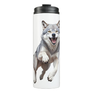 Garrafa Térmica Wolf Happy Brincando Na Floresta Aérea