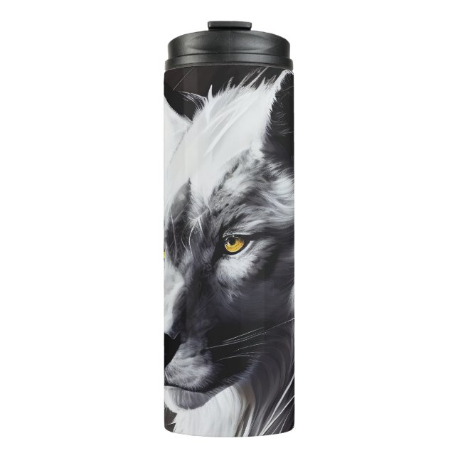 Garrafa Térmica Wolf Portrait Animal Painting Willife Adventure (Frente)