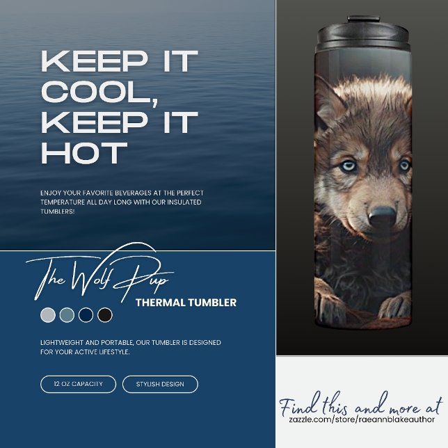 Garrafa Térmica Wolf Pup Thermal Tumbler (Criador carregado)