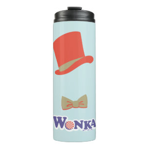 Garrafa Térmica Wonka Top Hat e Arco Tie
