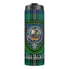Garrafa Térmica Wood Scottish Clan Tartan & Crest