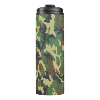 Garrafa Térmica Woodland Camo Pattern Travel Mug