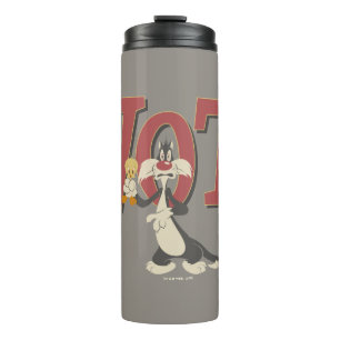 Garrafa Térmica "Wot!" SYLVESTER™ E TWEETY™ Hipnotizados